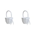 thumbnail image 2 of Moyic Cesta de flores Bowknot Portable Durable Adornos Holder Rústico Elegante Exquisito Accesorio de boda Aniversario 2Conjunto, 2 of 6