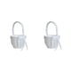 thumbnail image 3 of Cateissary Flower Basket Portable Lightweight Simple Durable Simple Elegant Holder Accessory Wedding Tear Ornaments Resistant Soft 2Conjunto, 3 of 6