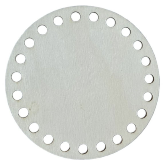 Wood Crochet Basket Base Perforated Blank Basket Bottoms for Crochet Baskets Bag