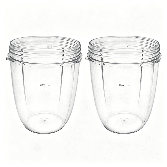 CURYMAY Replacement Parts Cups, Compatible with Nutribullet 600W and 900W Blender (2 18Oz Cups)