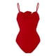 thumbnail image 1 of WILLBEST Trajes de Baño Mujer 2 Piezas Traje de Baño Sólido Para Mujer Con Estilo Retro Francés Y, 1 of 3
