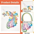 thumbnail image 3 of Quilling Kit Paper Quilling Kit for Adults Beginner Craft Quilling Paper Filigree Painting Kit with Tool Handmade Home Room Wall Art Decor Creative Gift 8 * 10-inch (Unicorn), 3 of 7