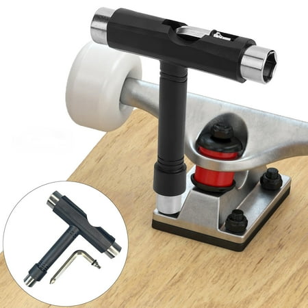 

Ayuhyglis Portable Skateboard Tool Skateboard Wrench Tool Multifunctional T Type L Type Screwdriver Heavy Duty Portable