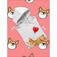 thumbnail image 3 of Welsh Corgi W Heart Balloon. Hoodie Women -Image by Shutterstock, Female x-Large, 3 of 4