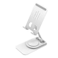 thumbnail image 3 of Soporte para teléfono móvil con ángulo de altura totalmente ajustable para tableta, escritorio y todos los teléfonos. Blanco, 3 of 9