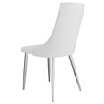 thumbnail image 4 of Chaise moderne de mi-siècle, jeu de 2, blanc, 4 of 7