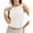 White, variant on Summer Solid Color Women Slim Fit Sleeveless Boat Neck Sexy Tank Tops Camisole