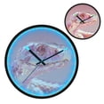 thumbnail image 2 of Indoor 12' Voice-Activated Luminous Decoration Wall Clock With LED Night Light Snake Holographic Style, 2 of 8