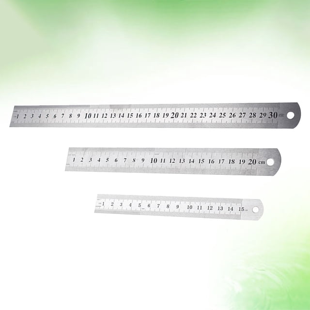 BESTYASH 3Ud Metálica Plateada Con Medición Precisa Y Escalas A Doble