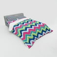 thumbnail image 2 of Ambesonne Colorful Bedding Set 4 Pcs, Colorful Chevron Lines, Queen, Multicolor, 2 of 2