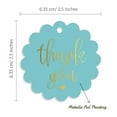 thumbnail image 6 of Inkdotpot Gold Foil Paper Hang Tags Thank You Bridal Shower Favor Tags 50 Pieces, 6 of 7