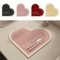 thumbnail image 1 of Fiudx Almohadilla de Drenaje En Forma de Corazón, Absorbente de Diatomeas, Secado Rápido, Accesorio de Cocina Elegante y Práctico, Diseño Compacto, 30 X 30 Cm, 4 Opciones de Color, 1 of 7