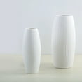 thumbnail image 6 of HOMEMAXS Modern Minimalist Ceramic Vase Nordic Style Textured Dry Floral Container Flower Pot Home Decoration Ornaments for Flower Arrangement - (White), 6 of 8