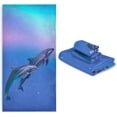 thumbnail image 7 of Towel 3 Piece Set Galaxy Flying Dolphin Bath Towels Set for Bathroom Highly Absorbent Cotton, Large Bath Towel+Hand Towel+Washcloth, Pack of 3 Softness Towels for Decoration, 7 of 7