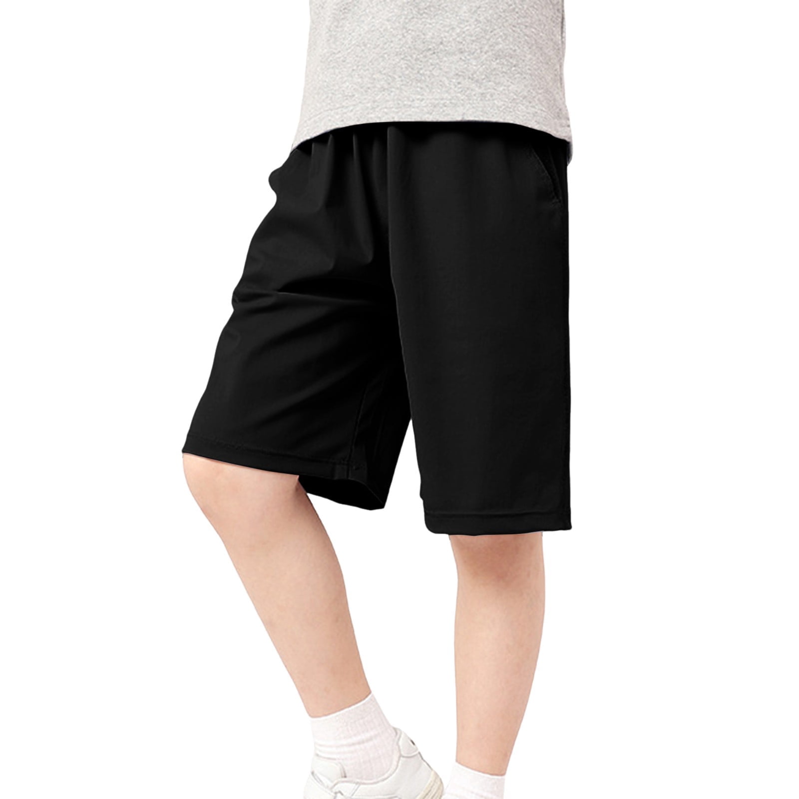 KVPLBQFD Boys Casual Shorts Kids Inseam Elastic Waist Shorts Classic Fit Breathable Shorts for Toddlers Summer Comfortable Clothes