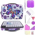 thumbnail image 1 of Diamond Painting Storage Containers,60 Slots Diamond Painting Accessories Kits with Tools for Diamond Art Craft Jewelry Beads Organizer(Butterfly), 1 of 4