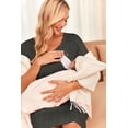 thumbnail image 4 of Ekouaer Women’s Nursing/Delivery/Labor/Hospital Nightdress Short Sleeve Maternity Nightgown with Button, 4 of 6