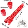 thumbnail image 2 of Herramienta de llave de grifo roja multifunción para reparación de grifos y fregaderos, 2 of 5