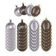 thumbnail image 1 of WORGEOUS 64pcs ronda oval colgante accesorios de bricolaje para manualidades pulseras collar llavero joyería (caja-lleno), 1 of 8