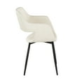 thumbnail image 5 of Margarite Chair, Upholstered Dining Chairs, Mid-Century Modern Dining Chair, Kitchen Chairs for Dining Table, Dining Chairs Set of 2 (Cream Faux Leather), 5 of 6