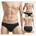 thumbnail image 4 of PEASKJP Briefs for Men Flyless Pouch for CloudSoft Cooling Comfort Not Compression,Black L, 4 of 4