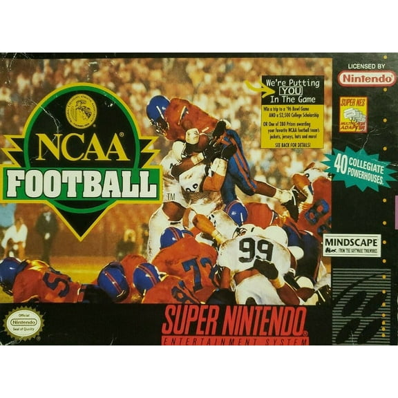 Restored NCAA Football (Super Nintendo, 1994) (Refurbished)