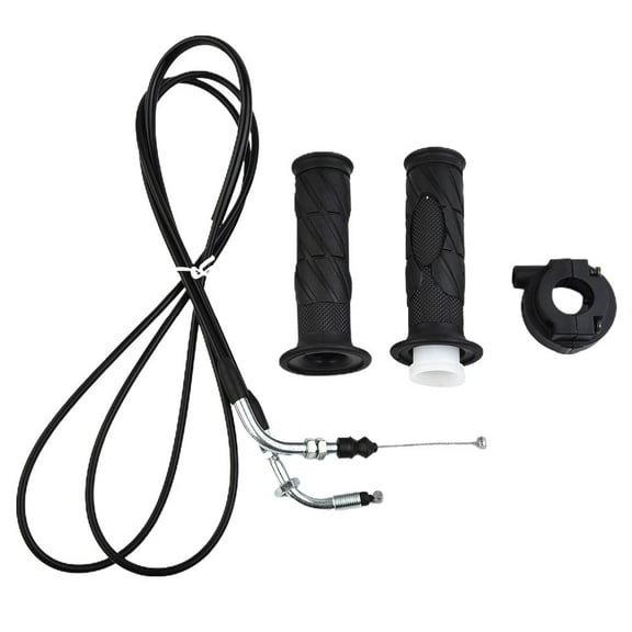 2Pcs 23Mm Motorcycle Left Right Hand Grips Cable Throttle Cable For Gy6 125-150Cc Scooters Mopeds Atv Bicycle Accessories Fangkenuo