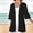 Black, variant on Yuhangmm Summer Cardigans for Women Casual Women's Cardigan with V-Neck Open Front Lightweight Solid Color Outdoor Wear for Everyday Travel Slim Fit Spring Summer Autumn White L