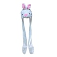 thumbnail image 3 of Lindo Animal de peluche Sombrero Guantes Bufanda, para adultos Fiesta temática de animales Disfraces Decoración Suave Pascua Acogedor Disfraz Conejo Hugo Sombrero de novedad, 3 of 10