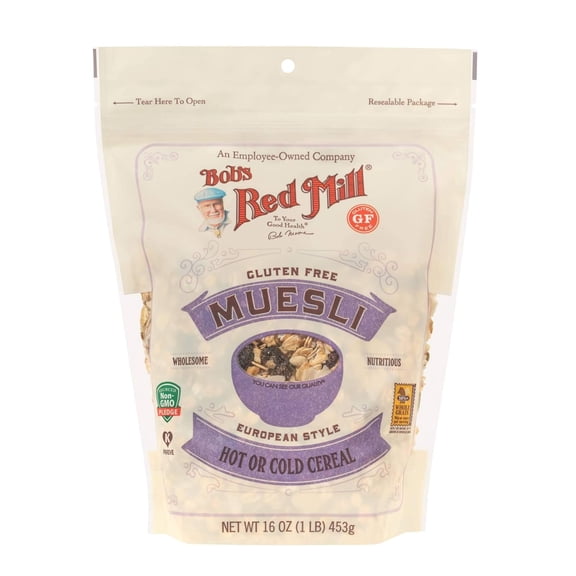 Bob's Red Mill Gluten Free Muesli, 16oz (Pack of 1) - Gluten Free, Non GMO, Kosher ( PACK OF 2 )