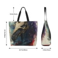 thumbnail image 5 of Naloa Colorful Ink Cute Horse Tote Bag for Women Large Capacity Shoulder Bag for College Work Travel Shopping, 5 of 8