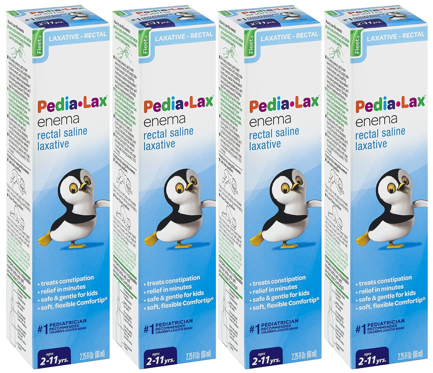 Fleet PediaLax Saline Laxative Enema For Children, Ages 2 To 11 Years