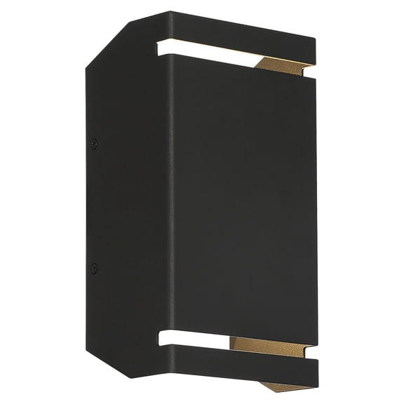 20016LEDDMG-BL Access Lighting La Vida - 32W 2 LED Outdoor Wall Mount In Transitional Style-10 Inches Tall and 5.5 Inches Wide-Black Finish