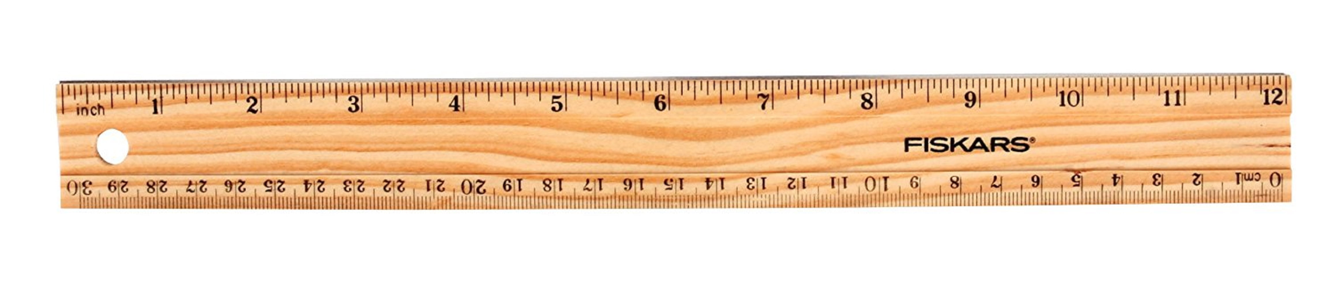 fiskars 12 inch30 cm wood ruler pack of 2 walmartcom