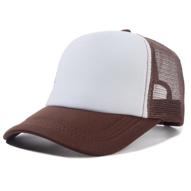 Sombrero para el sol de color a juego, sombrero de trabajo para camión, sombrero de voluntario, sombrero de red con esponja y lengua de pato