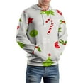 thumbnail image 5 of Christmas Style Printing Men's Women Vintage 3D Hooded Sweatshirt - All-Season Loose Fit Streetwear, 5 of 6