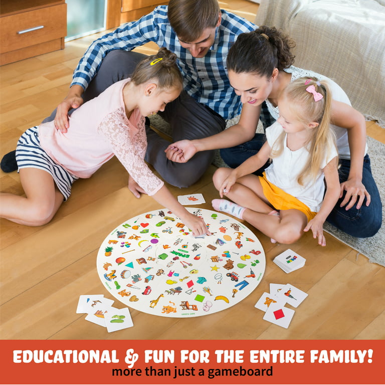 Matching Game Preschool Board Games for Kids 2-In-1 Picture Cards, Match  and Category Games, Fun Family Game, Educational Games for Kids 3 and Up