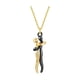 thumbnail image 1 of Collar para mujer, joyería para mujer, collar dorado con carácter atmosférico, collar bicolor con personalidad para pareja, cadena de clavícula de moda para mujer, joyería de perlas, 1 of 3