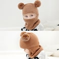 thumbnail image 2 of Sonducket Gorro de bufanda para bebé de estilo versátil para en todas las estaciones, conjunto de bufanda y gorro de invierno para bebé, Sombreros Negro, 2 of 6