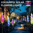 thumbnail image 6 of Rirool Solar Lights Outdoor, 4 Pack Delphinium Solar Garden Lights with 36 LEDs, Waterproof Solar Flowers for Yard, Patio, Lawn Décor, 6 of 8