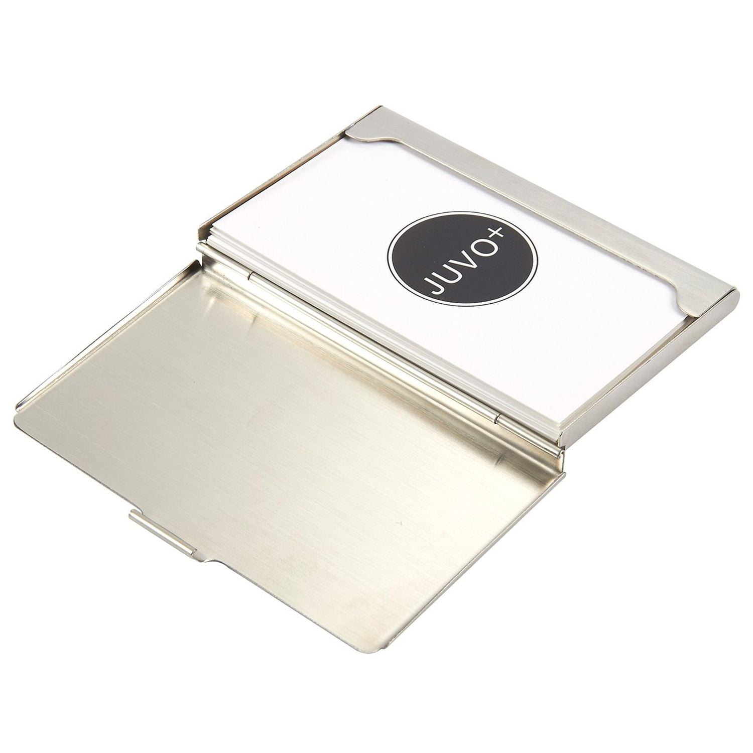 silver business card holder for men