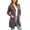Brown, variant on Naotn Plus Size Hooded Cardigan Sweaters for Women Trendy Fall Open Front Long‑Sleeve Cable Knit Loose Fit Tops with Side Pockets