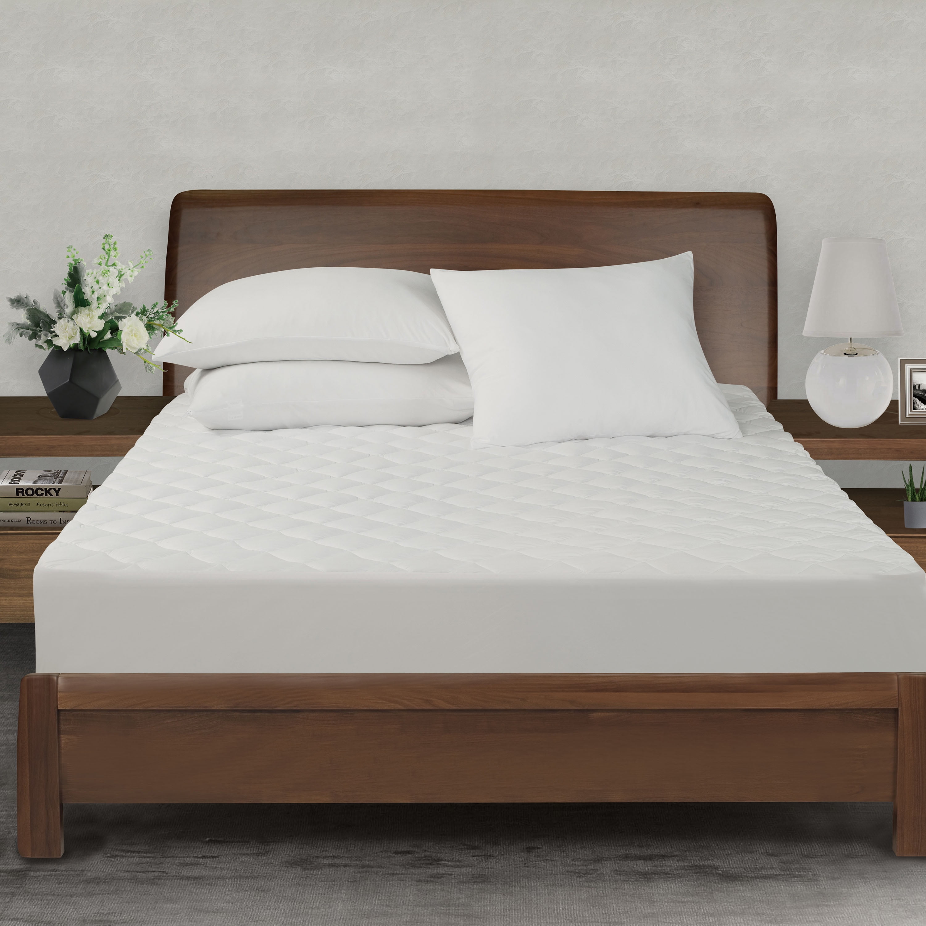 Dream Lab Aroma-Therapy Lavender Fitted Mattress Pad, Full