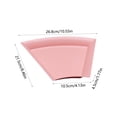thumbnail image 3 of Vrorvz Microwave and Dishwasher Safe Trapezoidal Dinner Plates Impregnable Plastic Reusable Lightweight Plates for Kitchen or Camping Drop Resistant to Fragile Dinnerware, 3 of 6