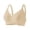 Beige, variant on Womens Solid Wireless Breathable Gentle Support Comfortable Daily Bra