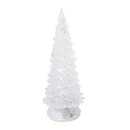 Shop LC Delivering Joy Color Changing LED Light Christmas Tree with Water Spinning Effect Home Office Bathroom Bedroom lighting