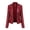 Red, variant on QIPOPIQ Clearance Jackets for Women Women's Slim Leather Stand Collar Zip Motorcycle Suit Belt Coat Jacket Tops