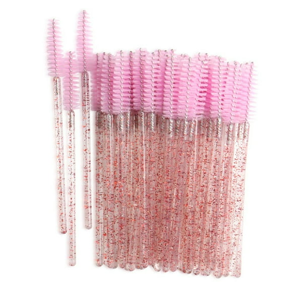 Cepillos de Pestañas Desechables 100pcs Injerto de Extensión de Pestañas Sunnimix Rosa Rosado