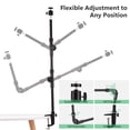 thumbnail image 3 of Andoer ST-01 Flexible Foldable Desk Mount Stand Metal Bracket with 1/4 Inch Screw Ballhead Adapter 3kg Load Capacity for Fill Light LED Ring Light Webcam Camera Smartphone, 3 of 7