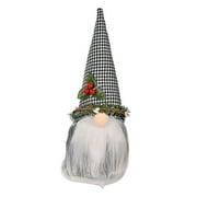 COUTEXYI Christmas Gnome Decoration, Scandinavian Nisse Plush Doll with Wreath